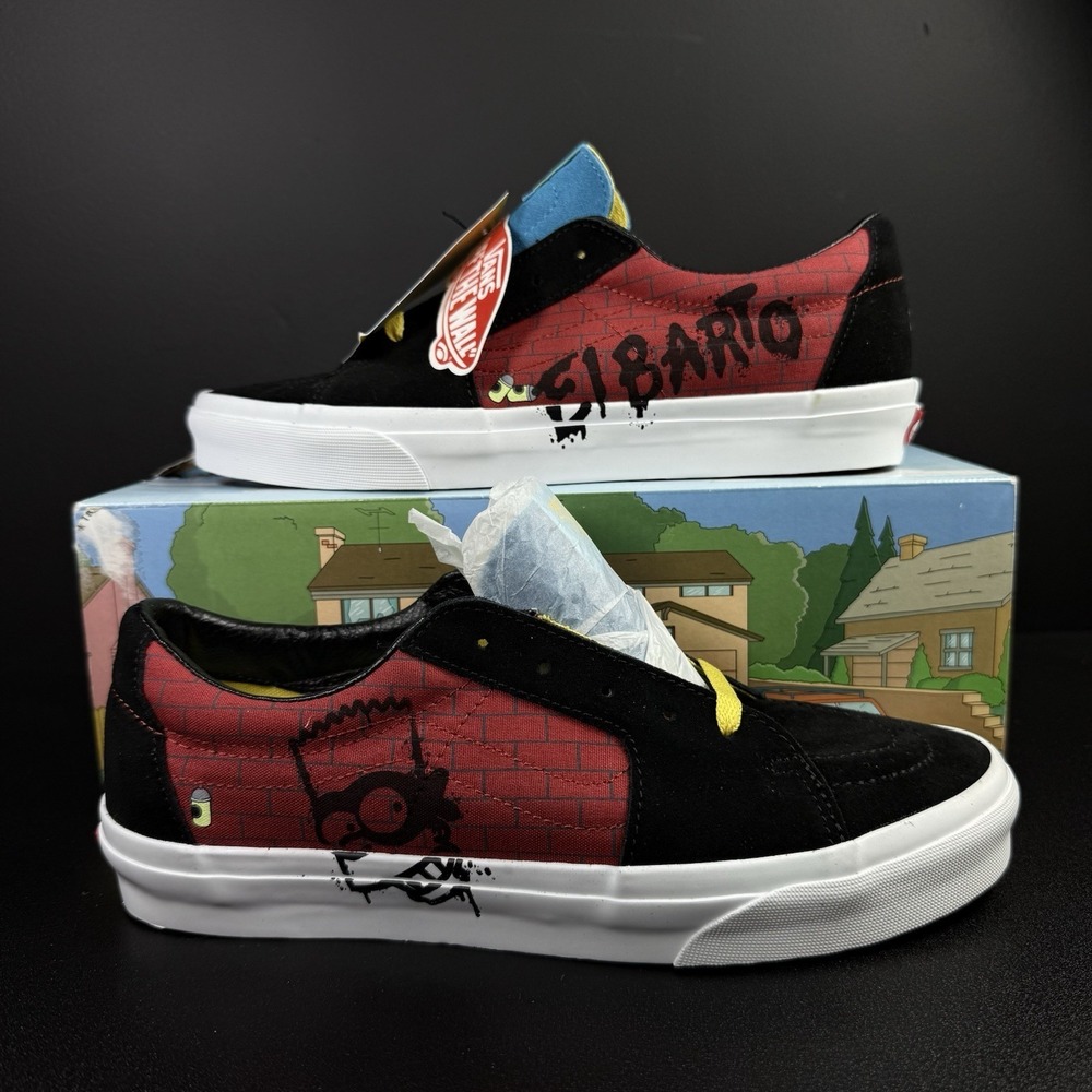 Vans Simpsons x Vans Sk8-Low El Barto‎ Men's 9.5 Women's 11 NWB